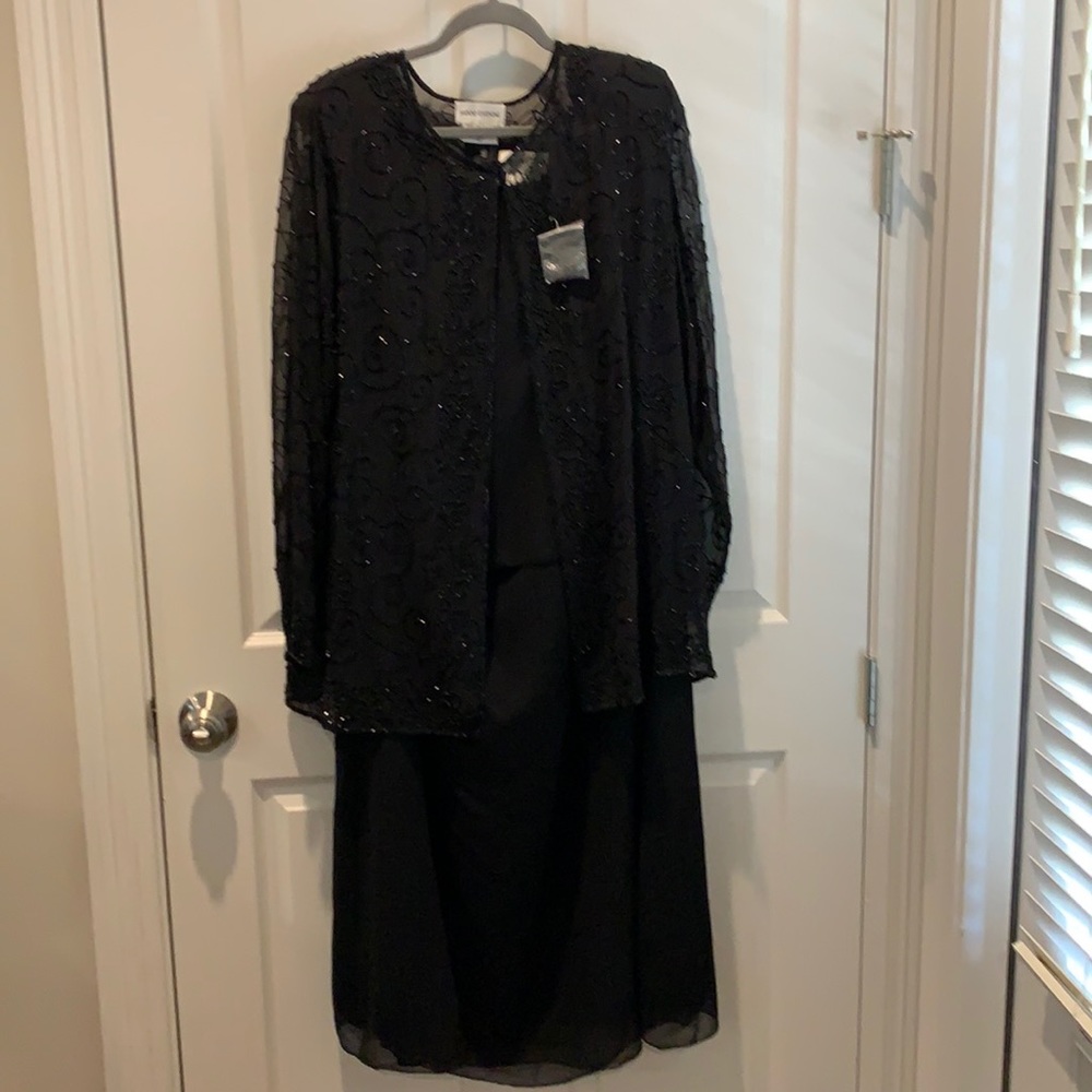 3 Piece black skirt evening wear